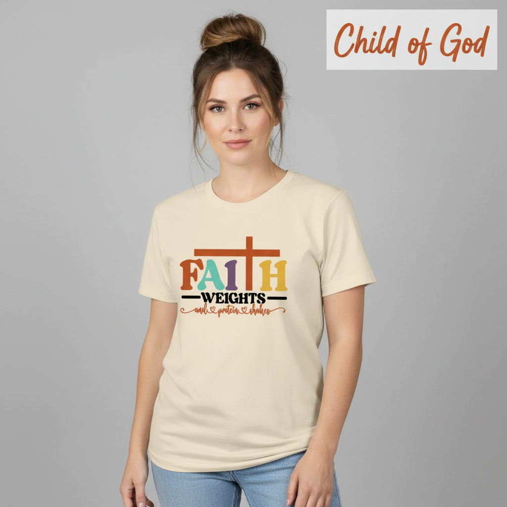 Faith and Protein Shakes T-Shirt__hero