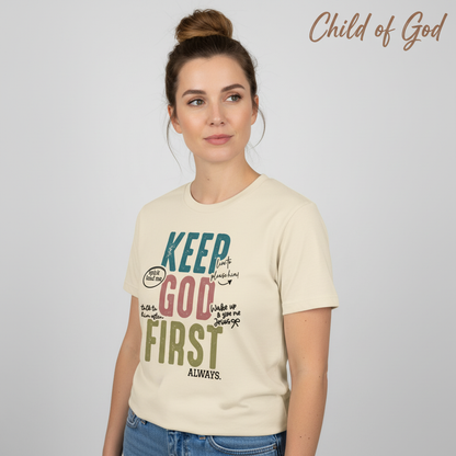 Keep God First T-Shirt__hero