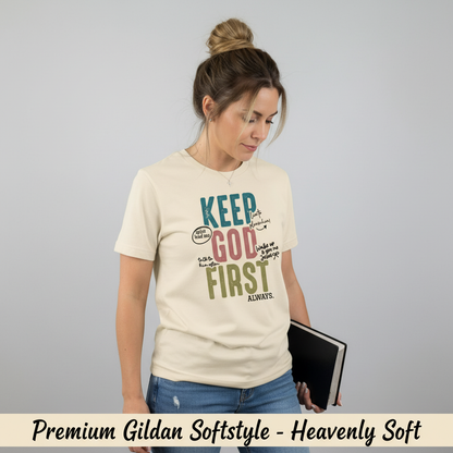 Keep God First T-Shirt__space