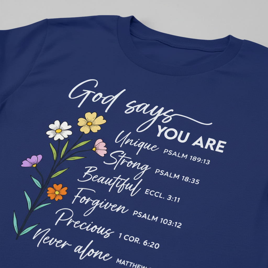 God Says You Are T-Shirt__detail