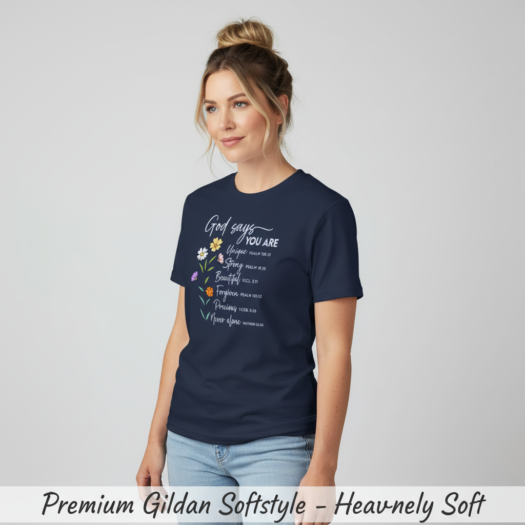God Says You Are T-Shirt__space