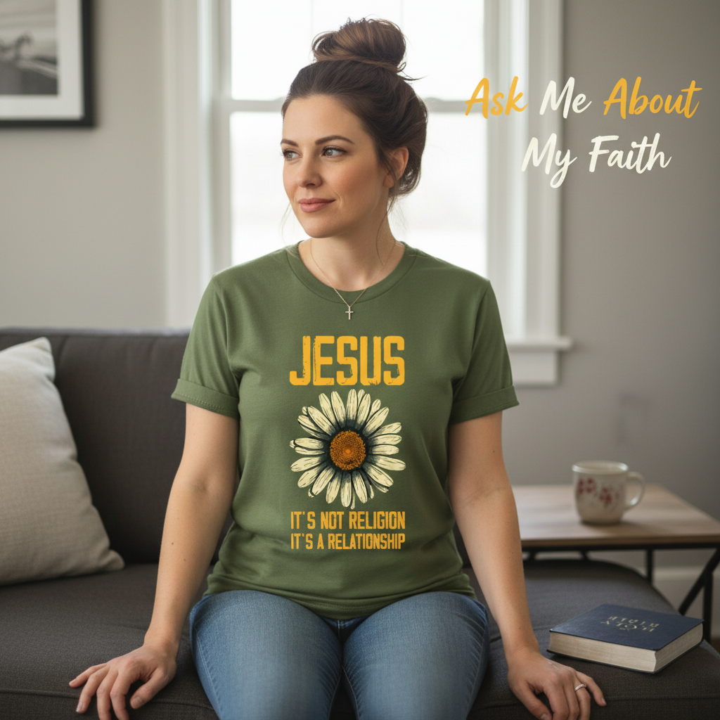 Jesus Relationship Daisy T-Shirt__use