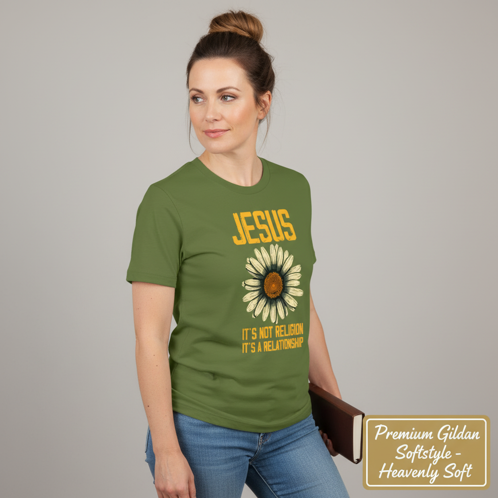 Jesus Relationship Daisy T-Shirt__benefit