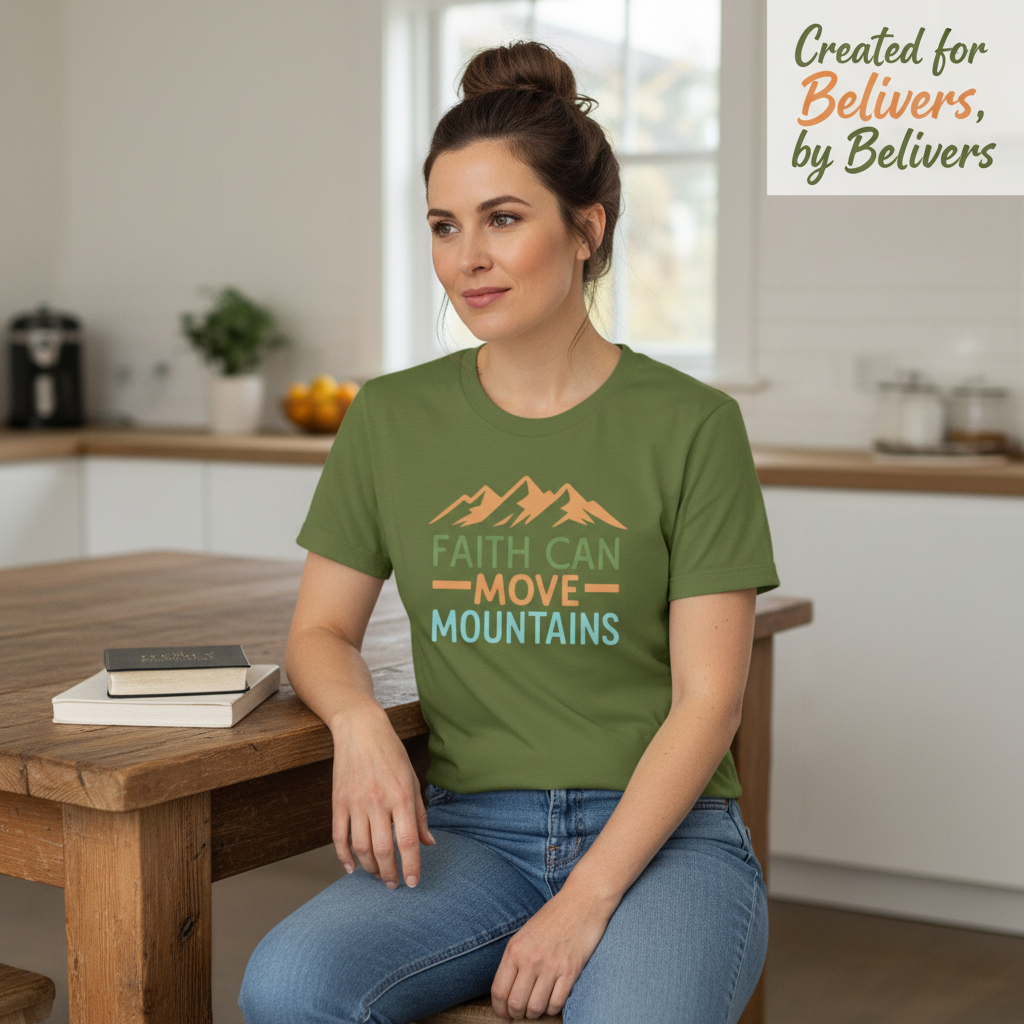 Faith Can Move Mountains T-Shirt__use