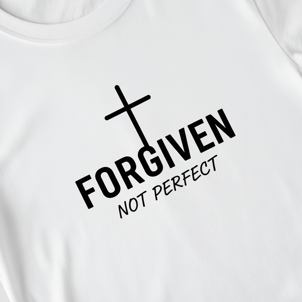 Forgiven Not Perfect T-Shirt__detail