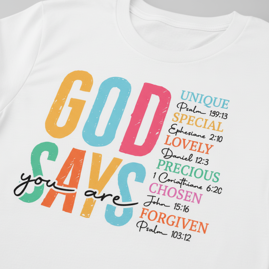 God Says You Are T-Shirt__detail