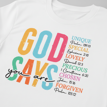 God Says You Are T-Shirt__detail