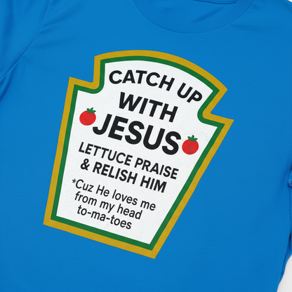 Catch Up With Jesus T-Shirt__detail
