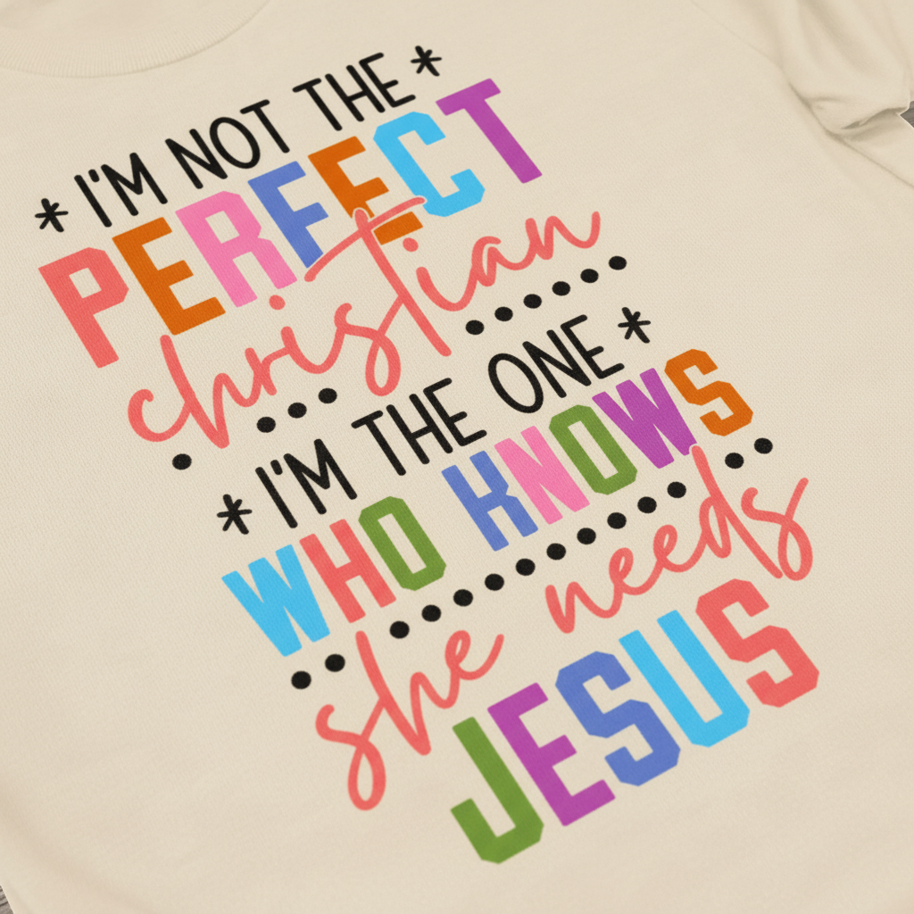 Perfectly Imperfect Christian T-Shirt__detail