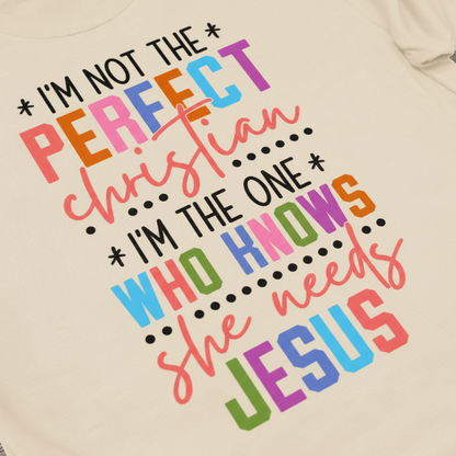 Perfectly Imperfect Christian T-Shirt__detail