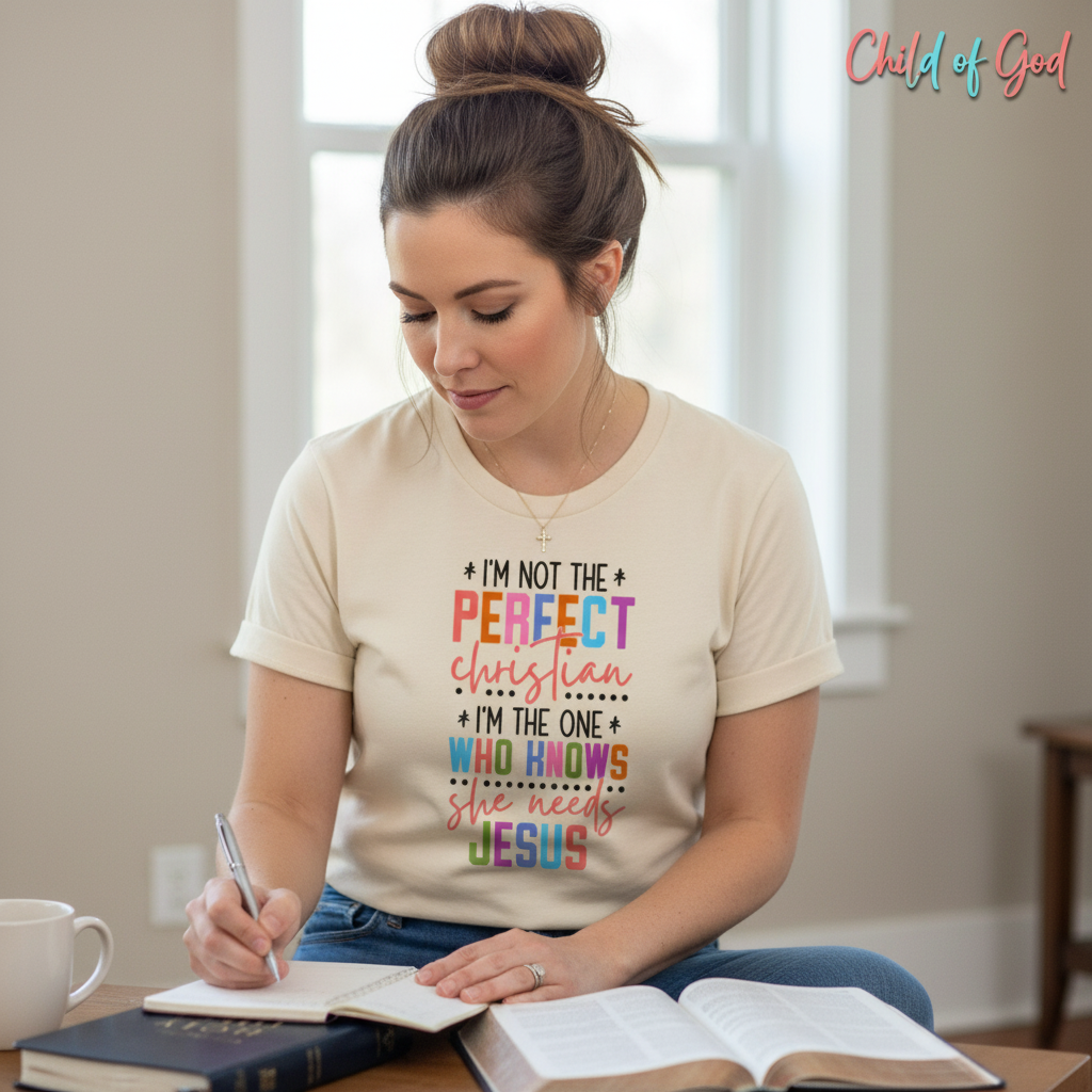 Perfectly Imperfect Christian T-Shirt__use