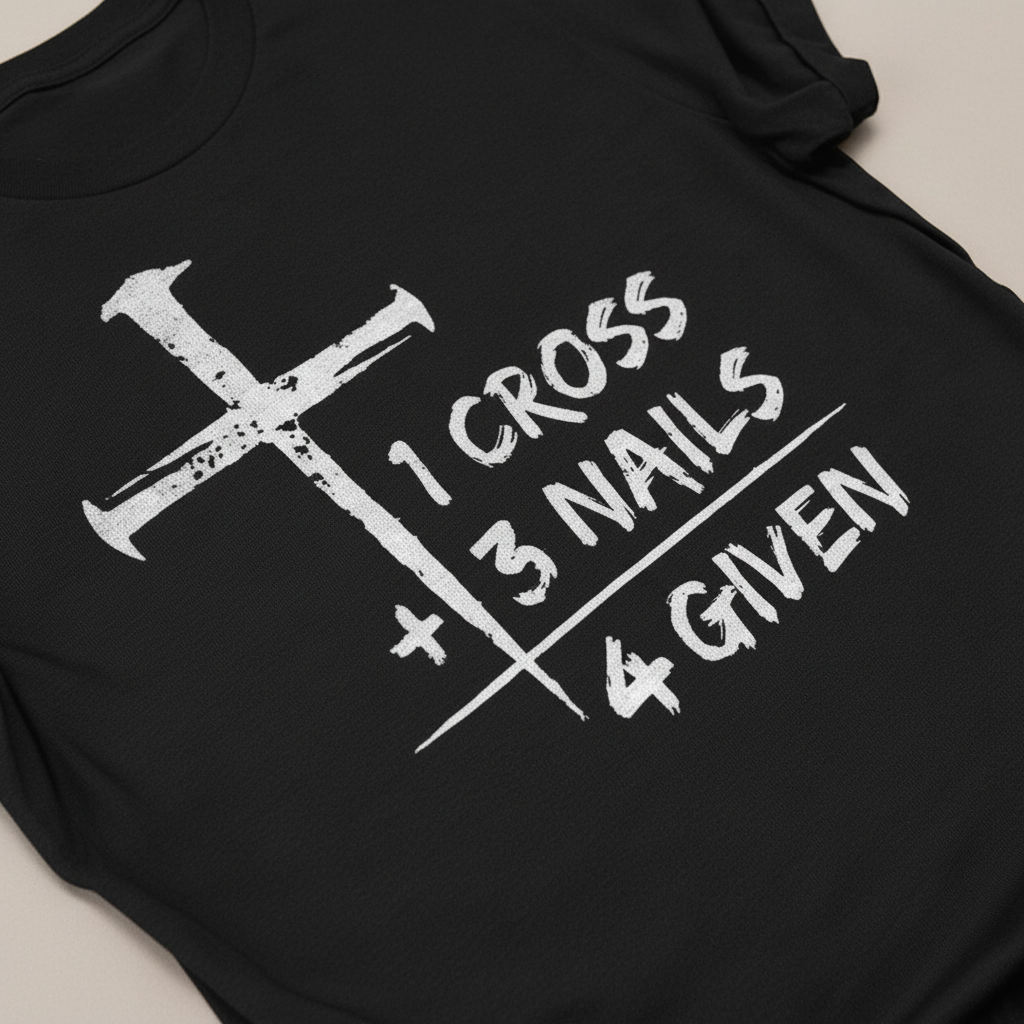 One Cross Forgiven T-Shirt__detail