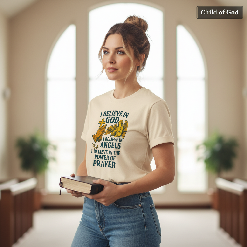 Faith in Prayer T-Shirt__lifestyle