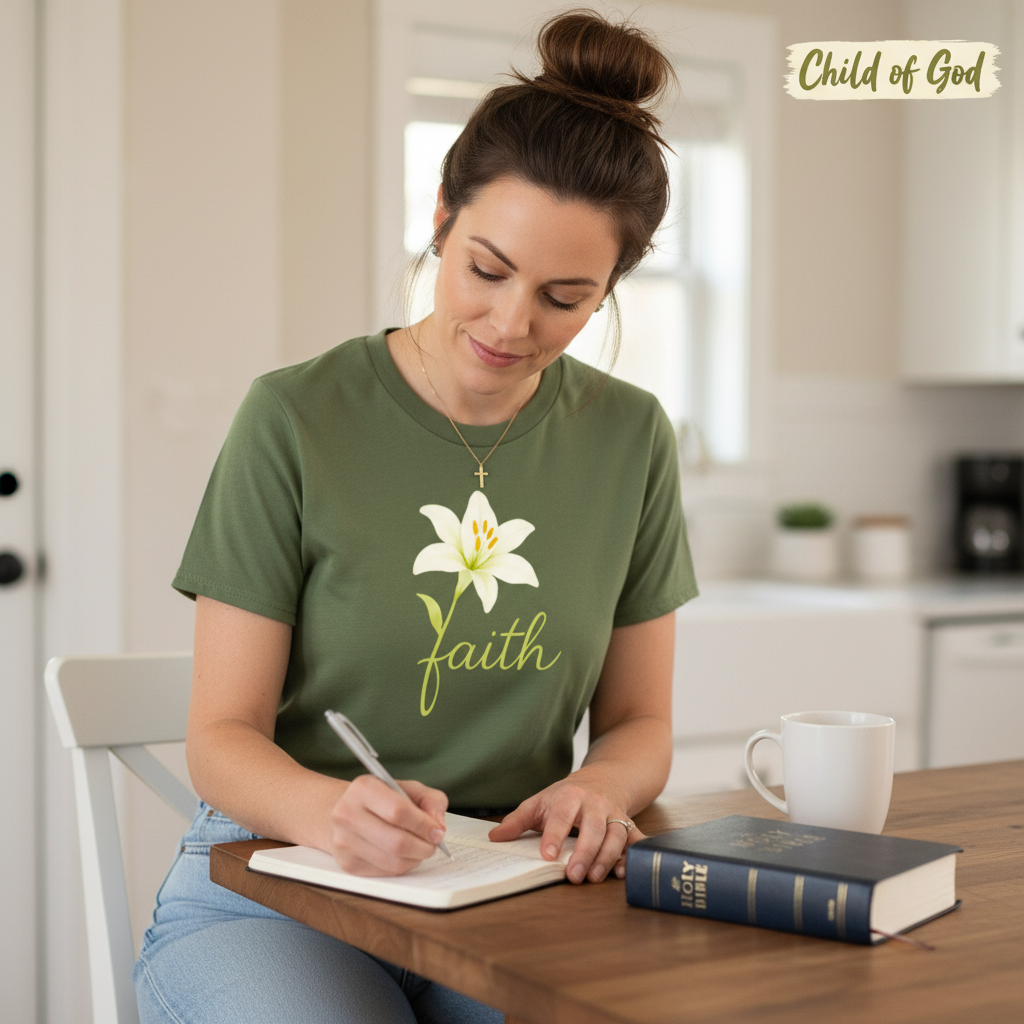 Floral Faith Bloom T-Shirt__use