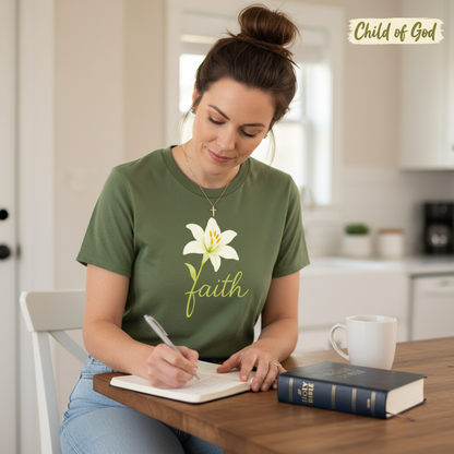 Floral Faith Bloom T-Shirt__use