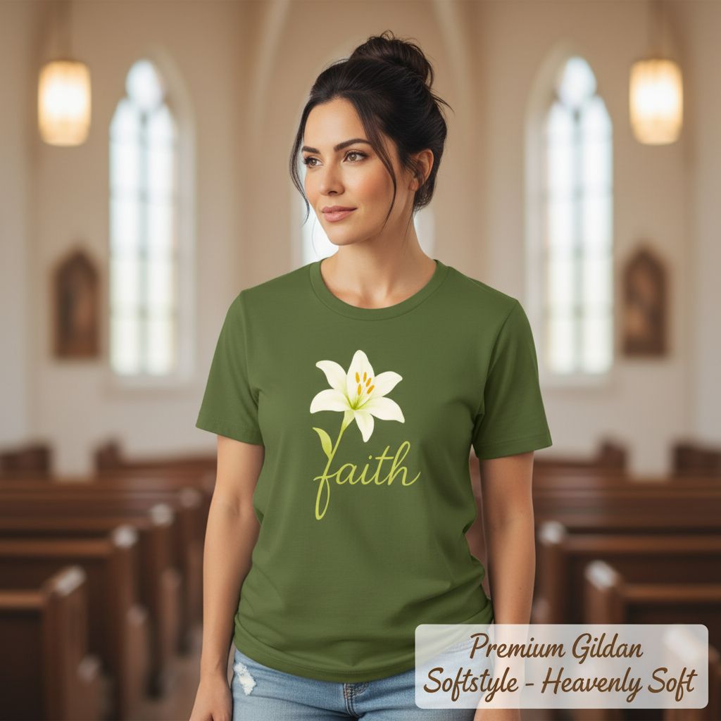 Floral Faith Bloom T-Shirt__space