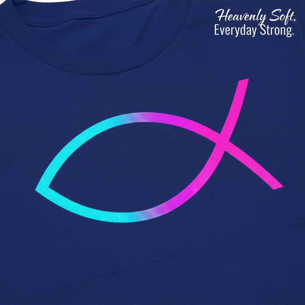 Neon Ichthys Faith T-Shirt__detail
