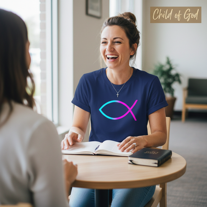 Neon Ichthys Faith T-Shirt__use