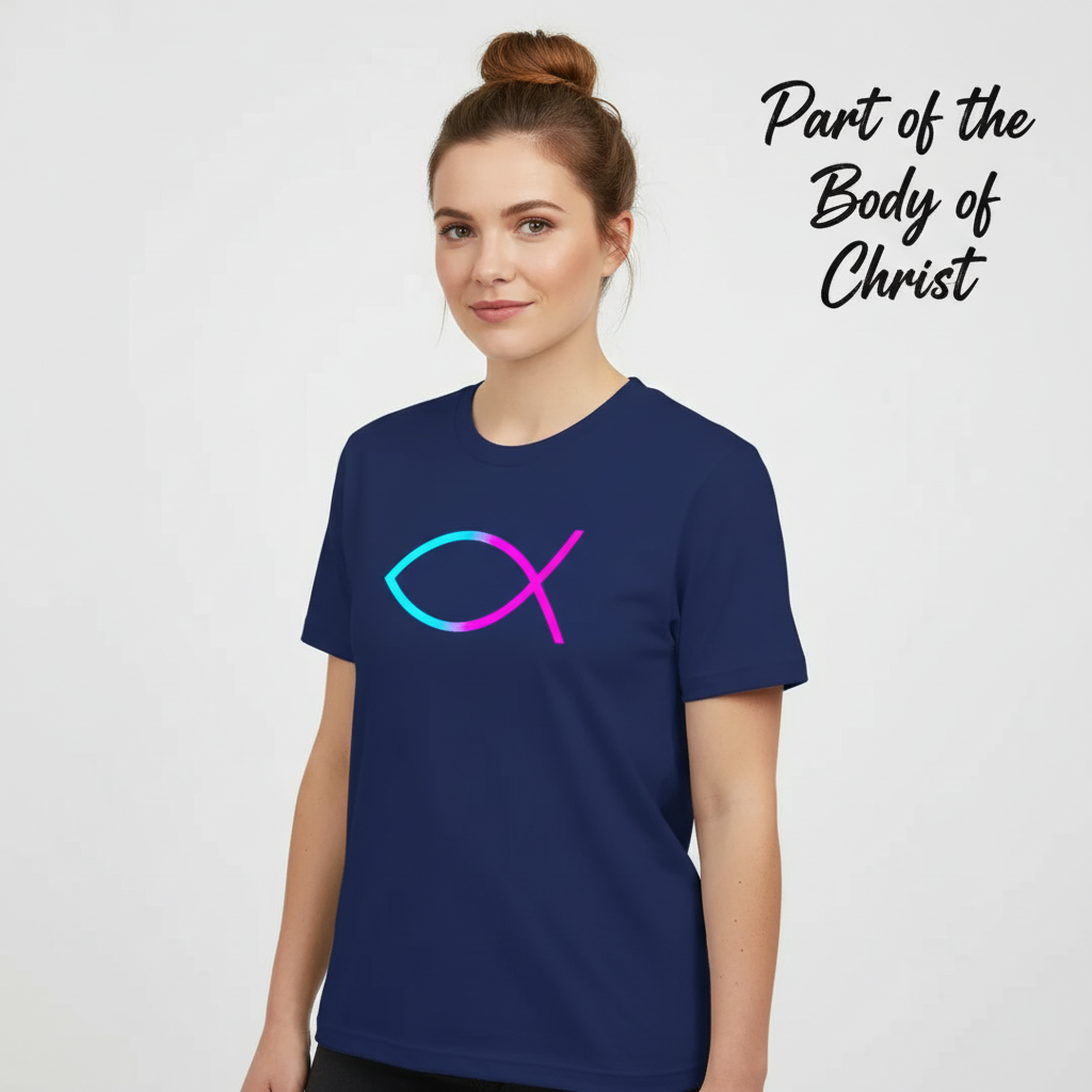 Neon Ichthys Faith T-Shirt__hero