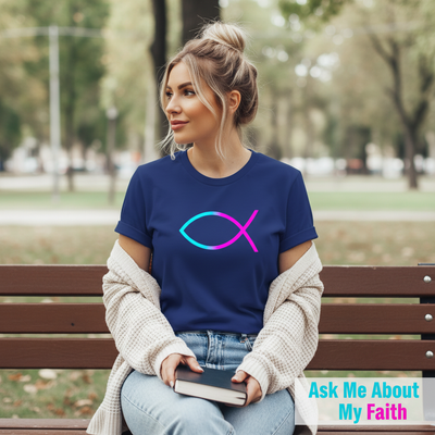 Neon Ichthys Faith T-Shirt__pair