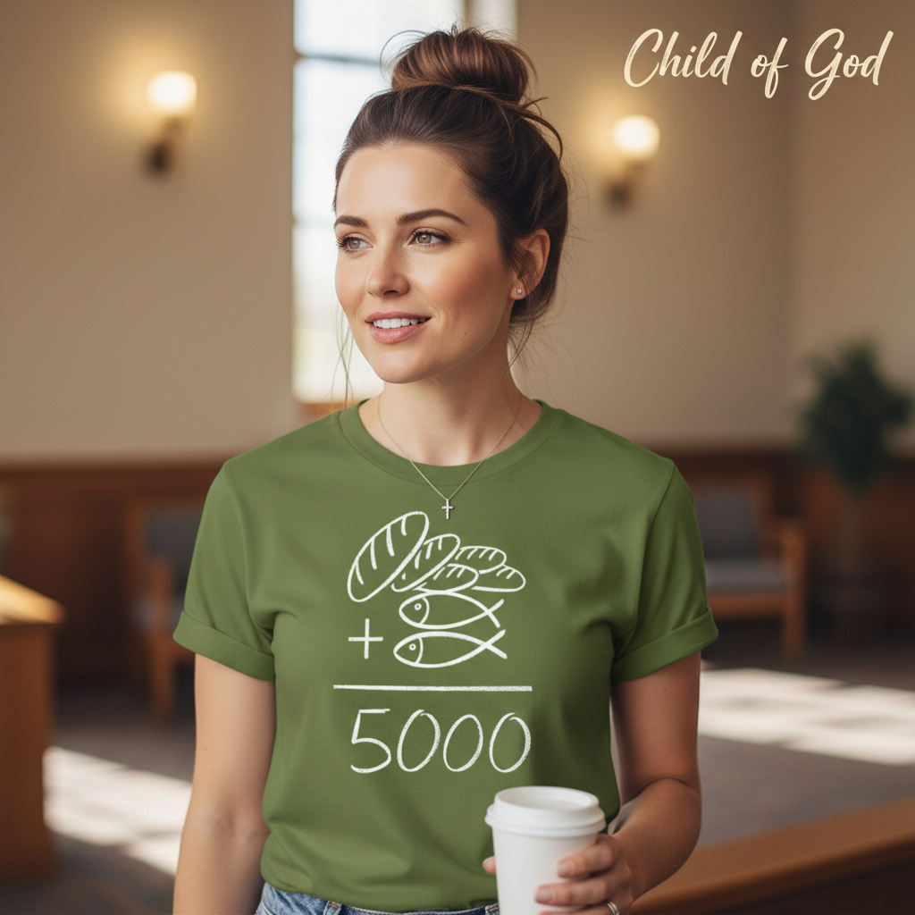 Loaves and Fishes Miracle T-Shirt__lifestyle