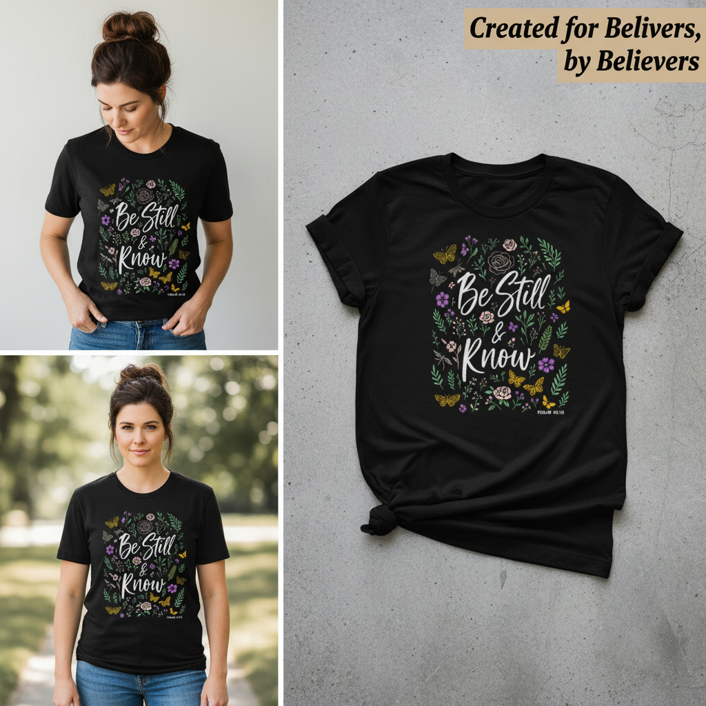 Be Still & Know T-Shirt_3_panel