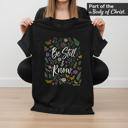 Be Still & Know T-Shirt_dangle