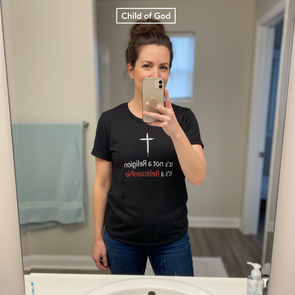 It's a Relationship T-Shirt_mirror_selfie