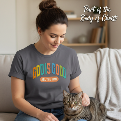 God Is Good All The Time T-Shirt_pet_companion