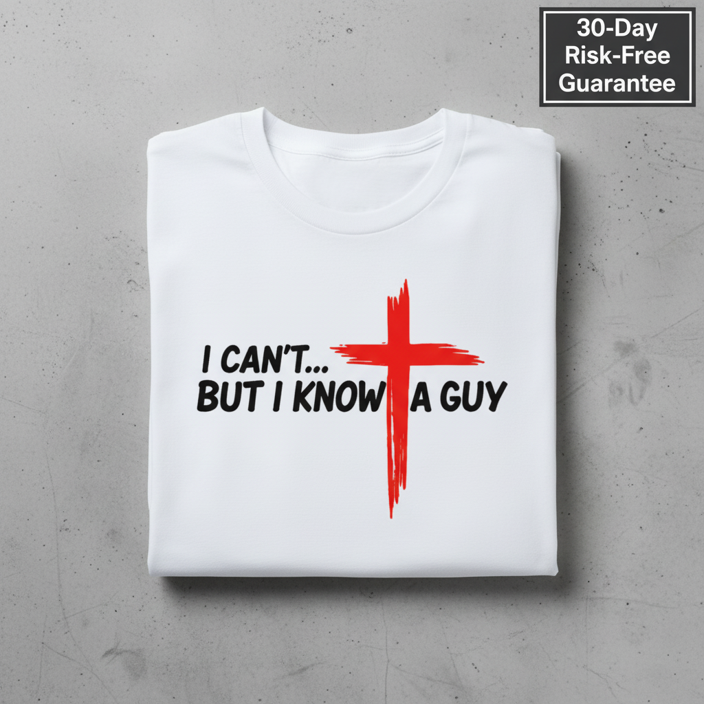 I Know a Guy T-Shirt_stacked_flatlay