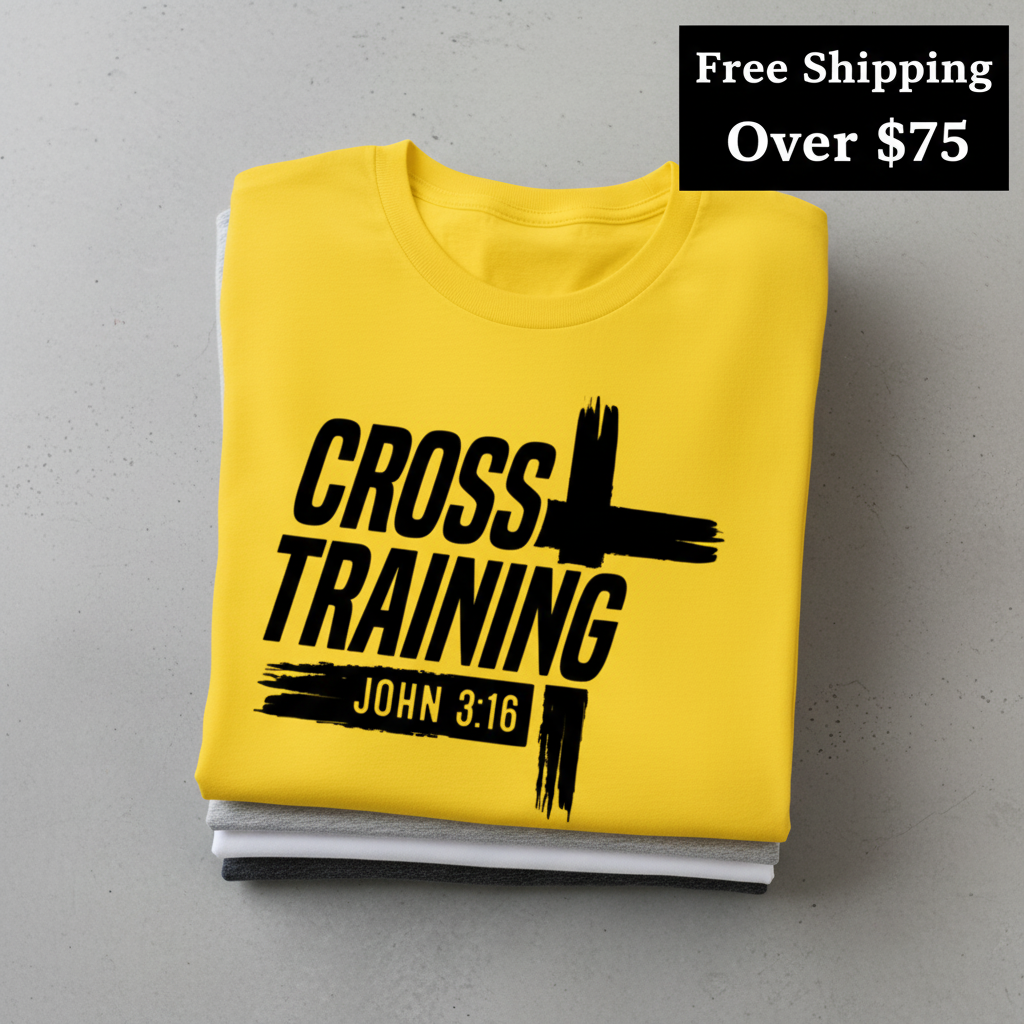 Cross Training T-Shirt_stacked_flatlay