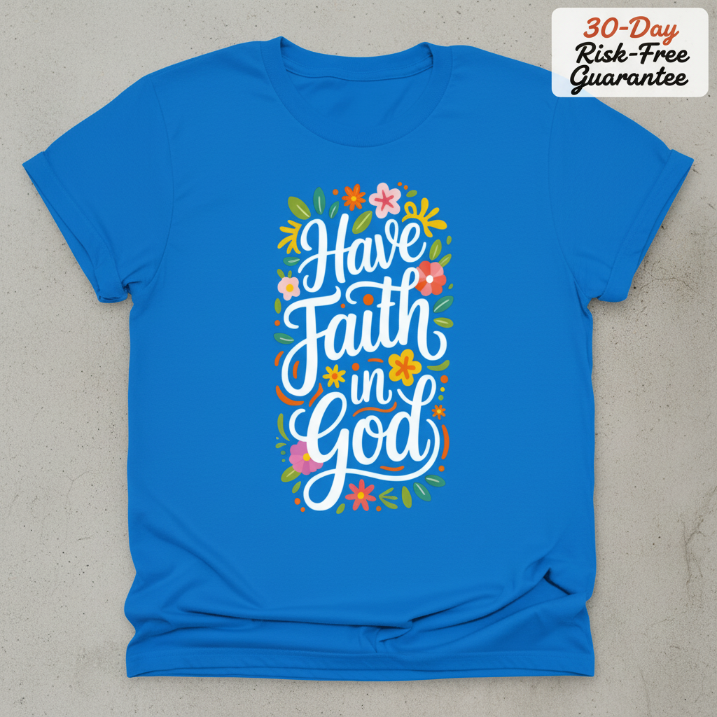 Have Faith in God T-Shirt_stacked_flatlay