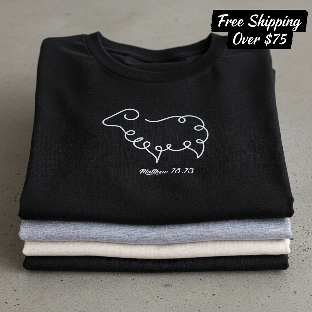 Found Sheep T-Shirt_stacked_flatlay
