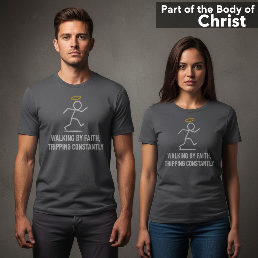 Walking by Faith T-Shirt_stoic
