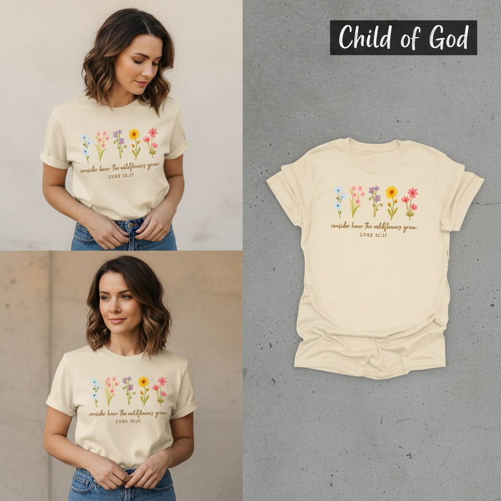 Wildflower Grace T-Shirt_3_panel