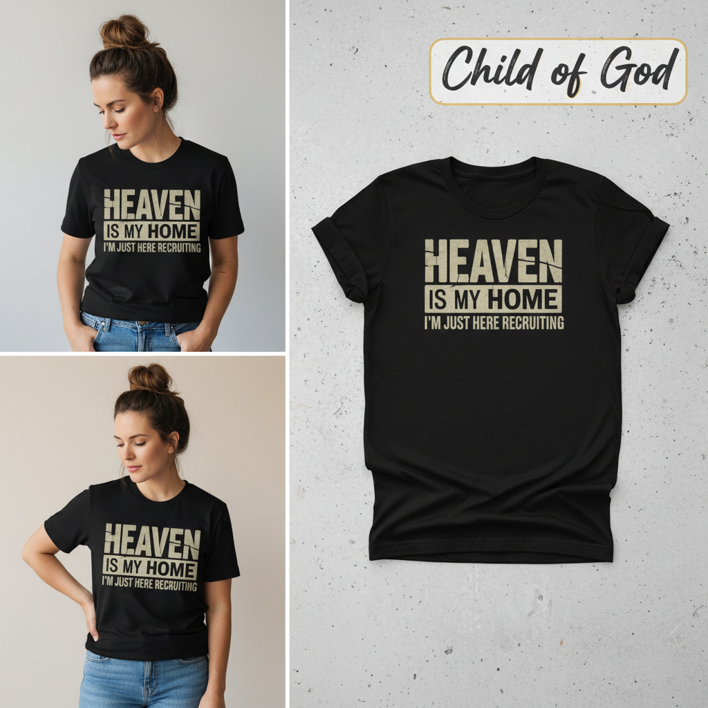 Heaven Is My Home T-Shirt_3_panel