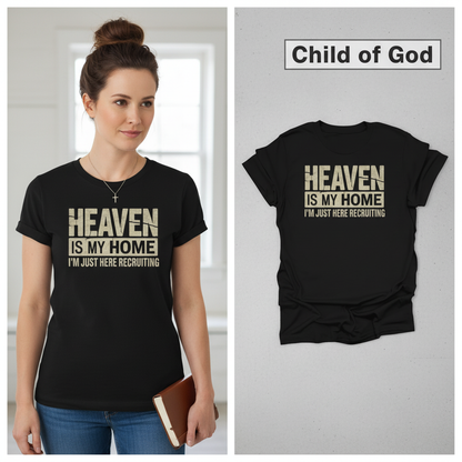 Heaven Is My Home T-Shirt_model_flat