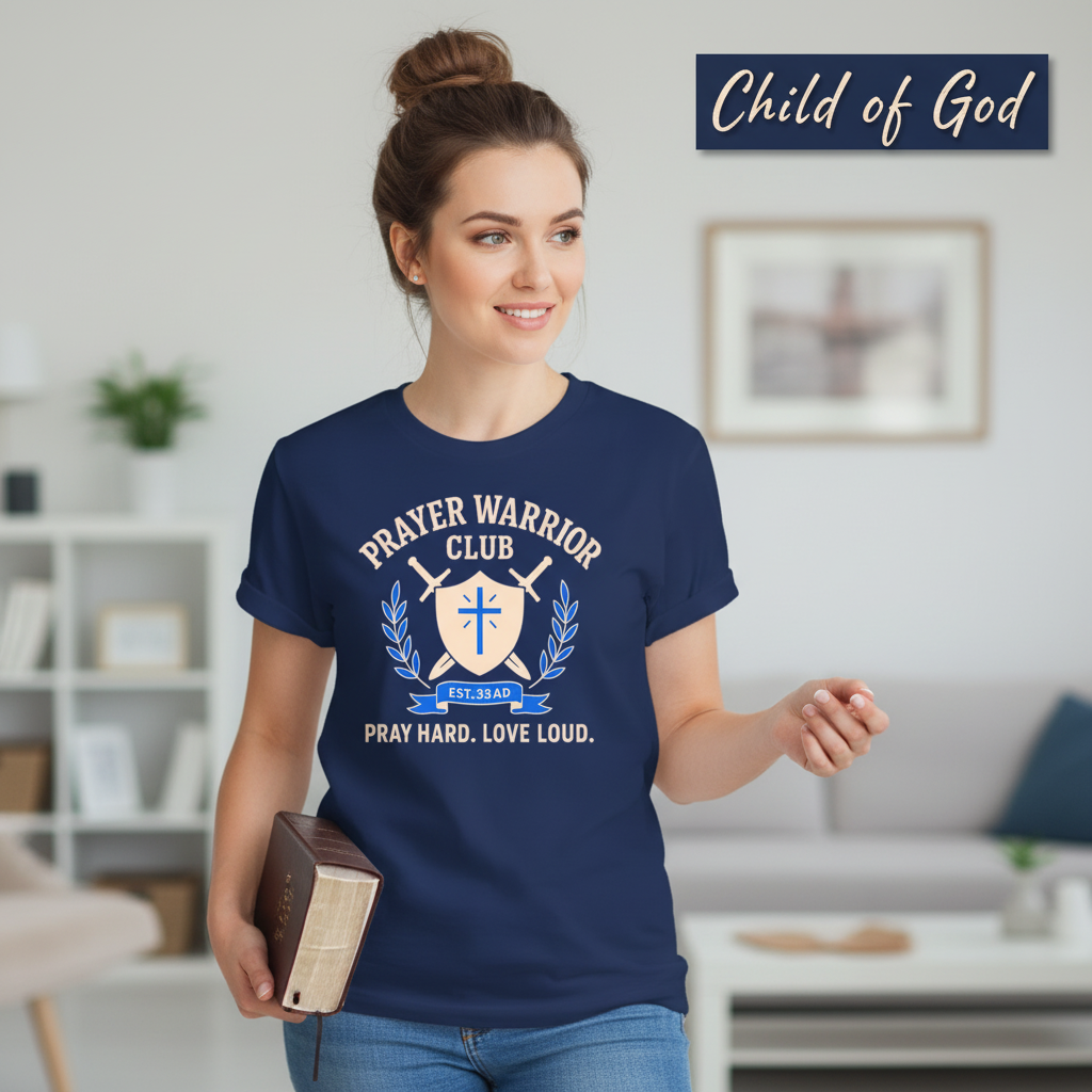 Prayer Warrior Club T-Shirt_prop_inteact