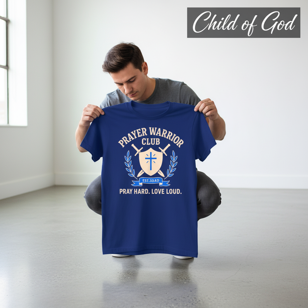 Prayer Warrior Club T-Shirt_dangle