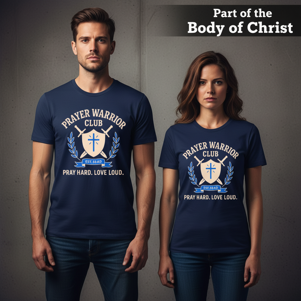 Prayer Warrior Club T-Shirt_stoic