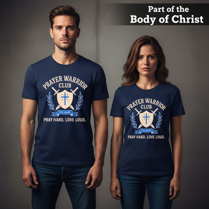 Prayer Warrior Club T-Shirt_stoic