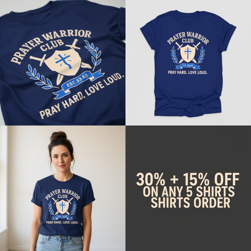 Prayer Warrior Club T-Shirt_4_panel