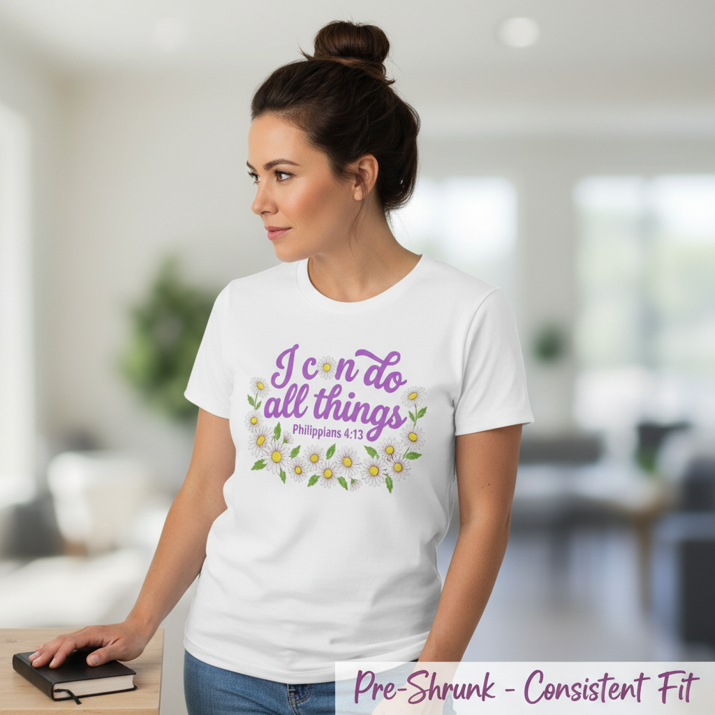 I Can Do All Things Daisy T-Shirt__space