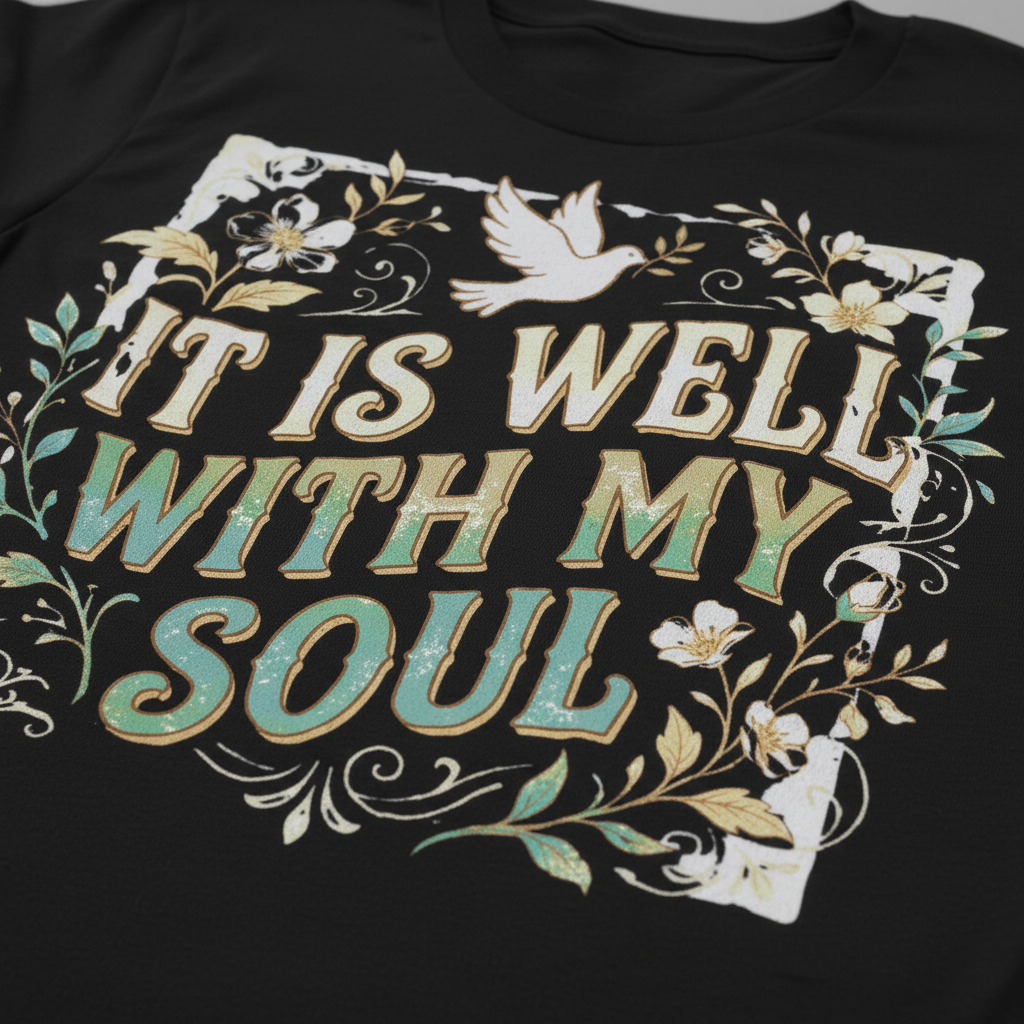 It Is Well With My Soul T-Shirt__detail