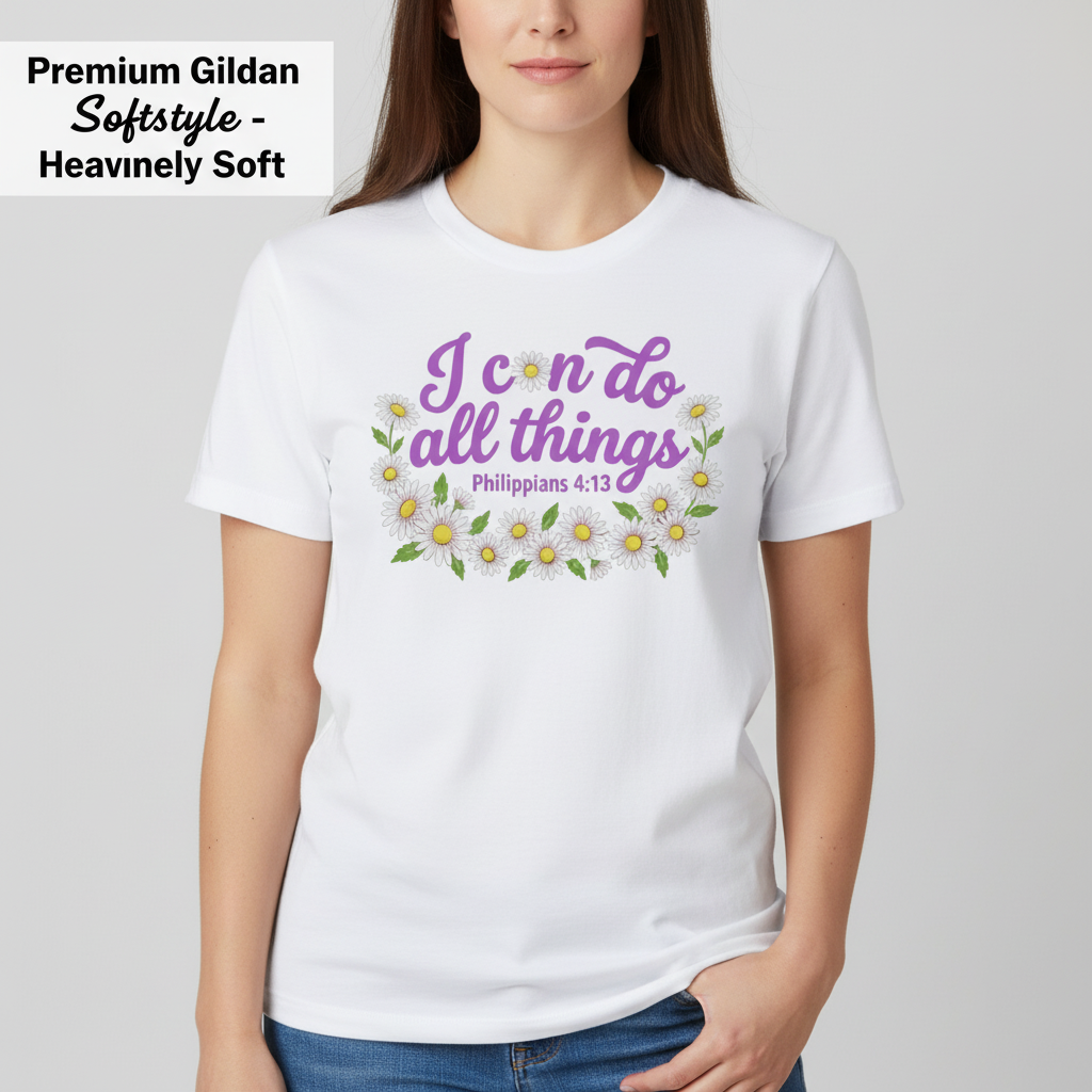 I Can Do All Things Daisy T-Shirt__benefit