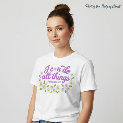 I Can Do All Things Daisy T-Shirt__hero