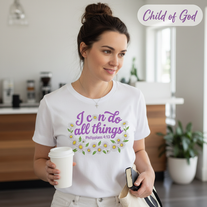 I Can Do All Things Daisy T-Shirt__lifestyle