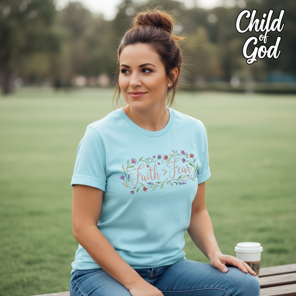 Faith Over Fear T-Shirt__lifestyle