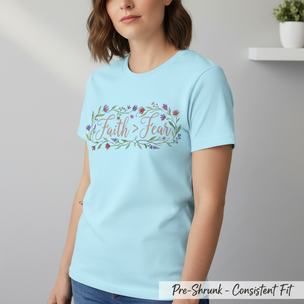 Faith Over Fear T-Shirt__space