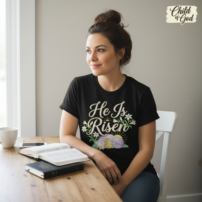 He Is Risen T-Shirt__use
